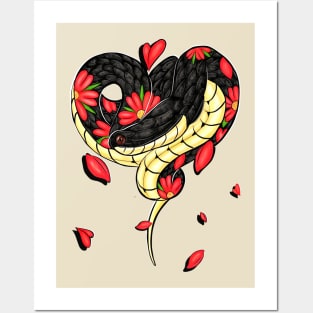 Love is like a snake Posters and Art